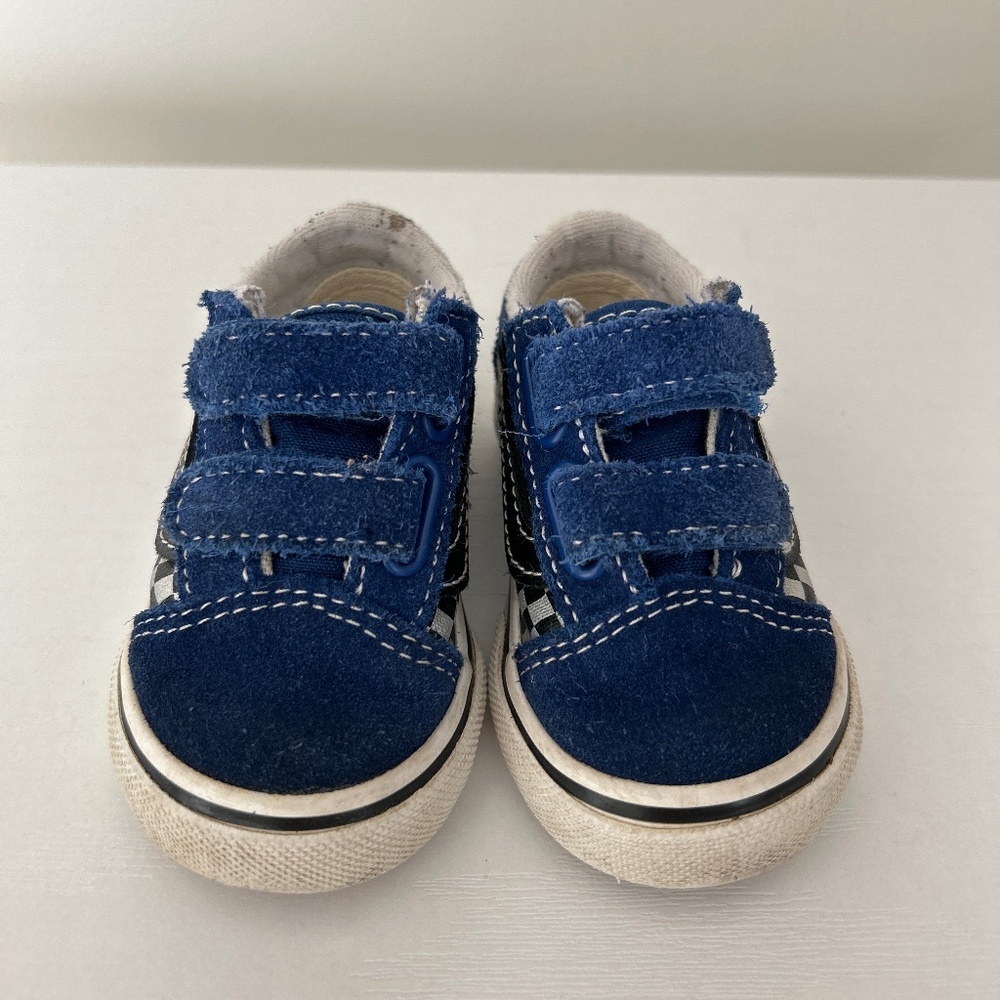 Vans checkered velcro sneakers